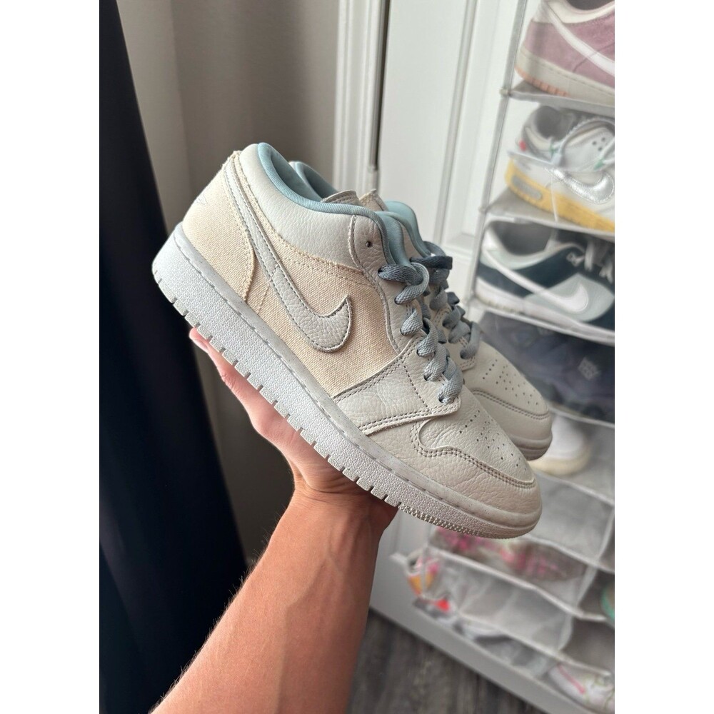 Air Jordan 1 Low Se Canvas Iris Whisper Size Women’s 7.5